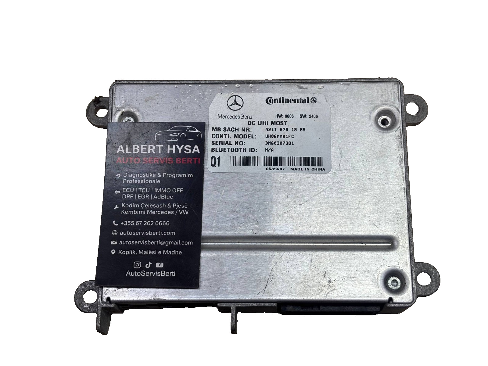 Mercedes-Benz E-Class W211 Bluetooth Control Module OEM A2118701885 UH06MM01FC