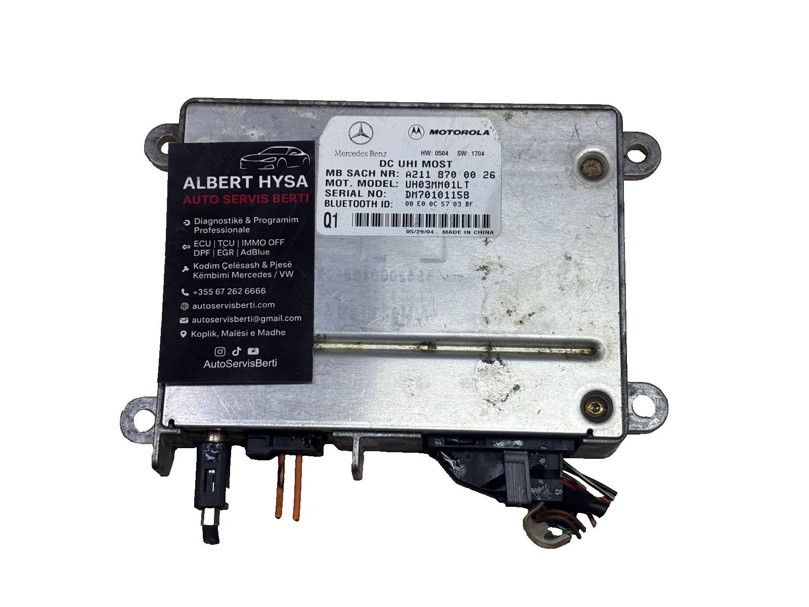 Mercedes-Benz E-Class W211 Bluetooth Control Module OEM A2118700026 UH03MM01LT