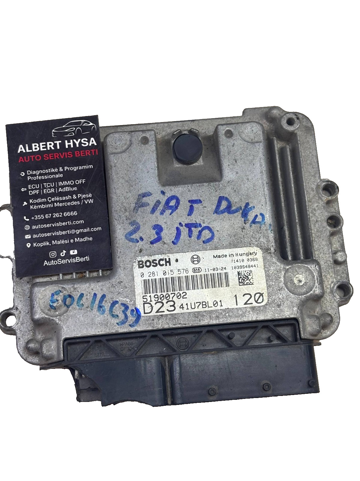 Bosch ECU Engine Control Module 0281015576 51900702 D23 41U7BL01 120 - TESTED