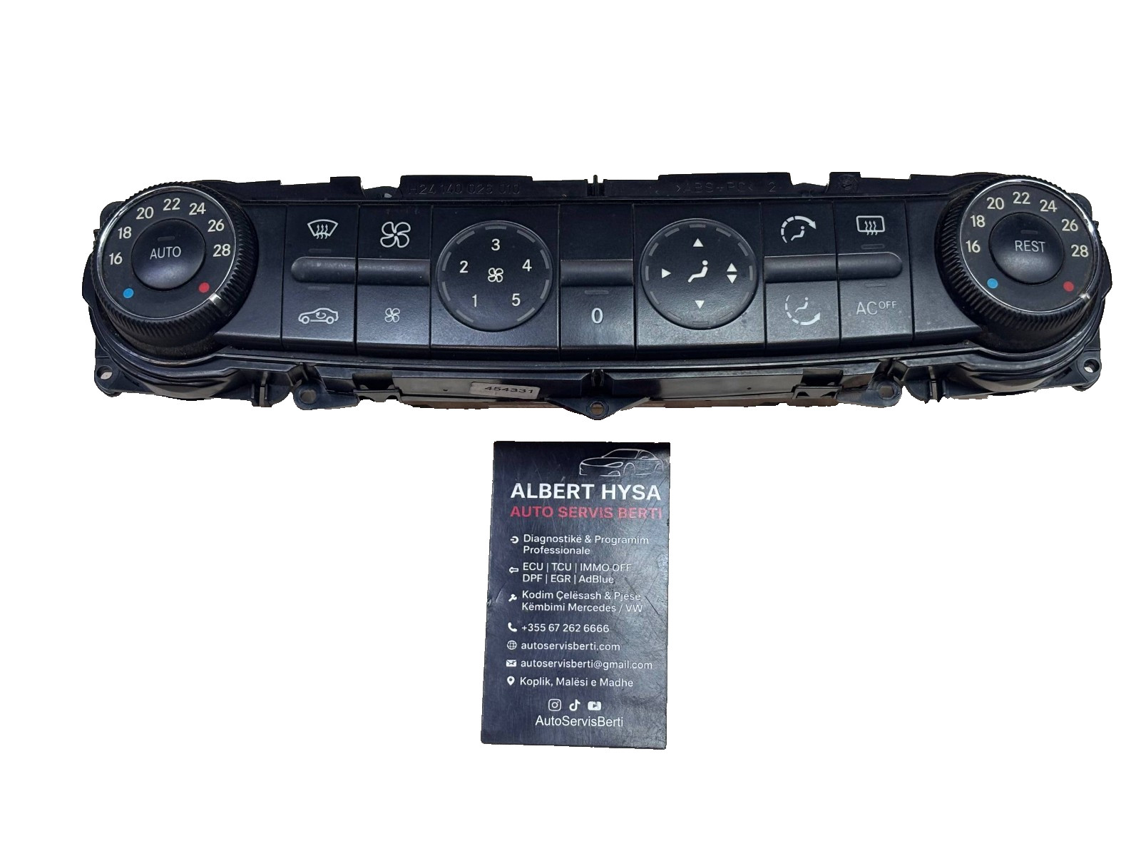 Mercedes-Benz Heater Climate Control Panel 2118300190
