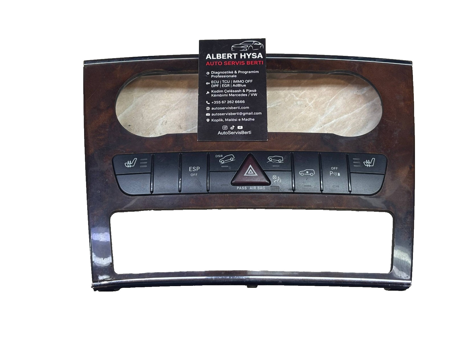 Mercedes-Benz ML W164 Hazard Control Switch Panel A1648709210