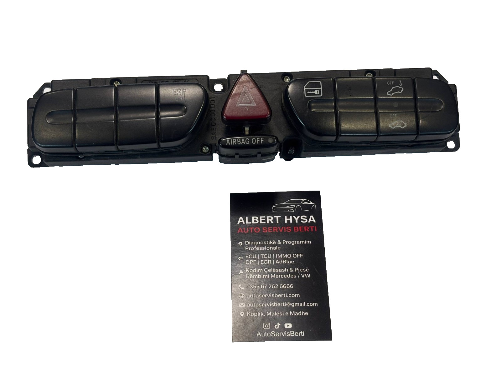 2038217858 Mercedes W203 2002-2009 ESP Hazard Light Lock Switch