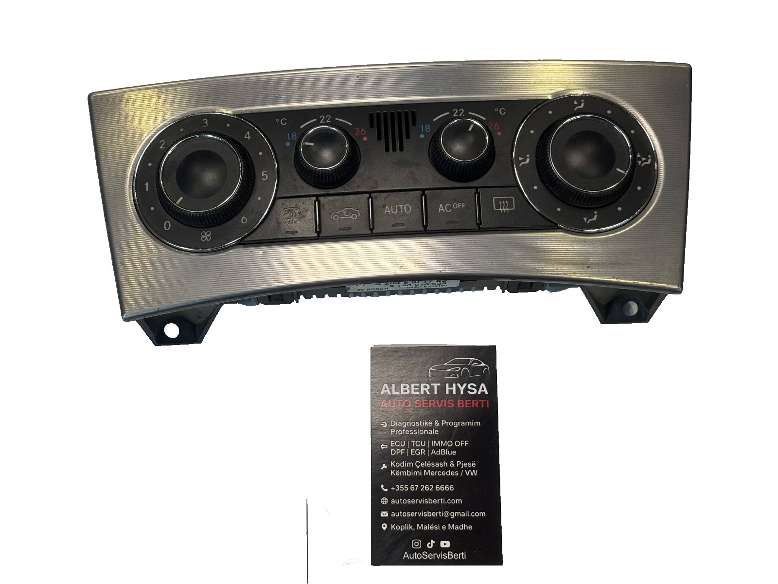 A2038301785 Mercedes W203 Heater Actuator Climate Control Panel