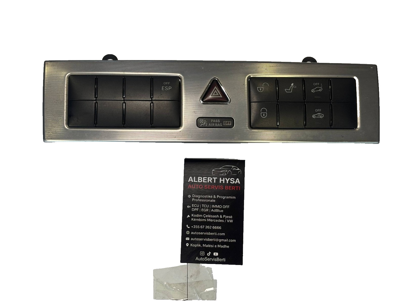 2038701710 Mercedes W203 ESP Hazard Warning Light Switch Panel