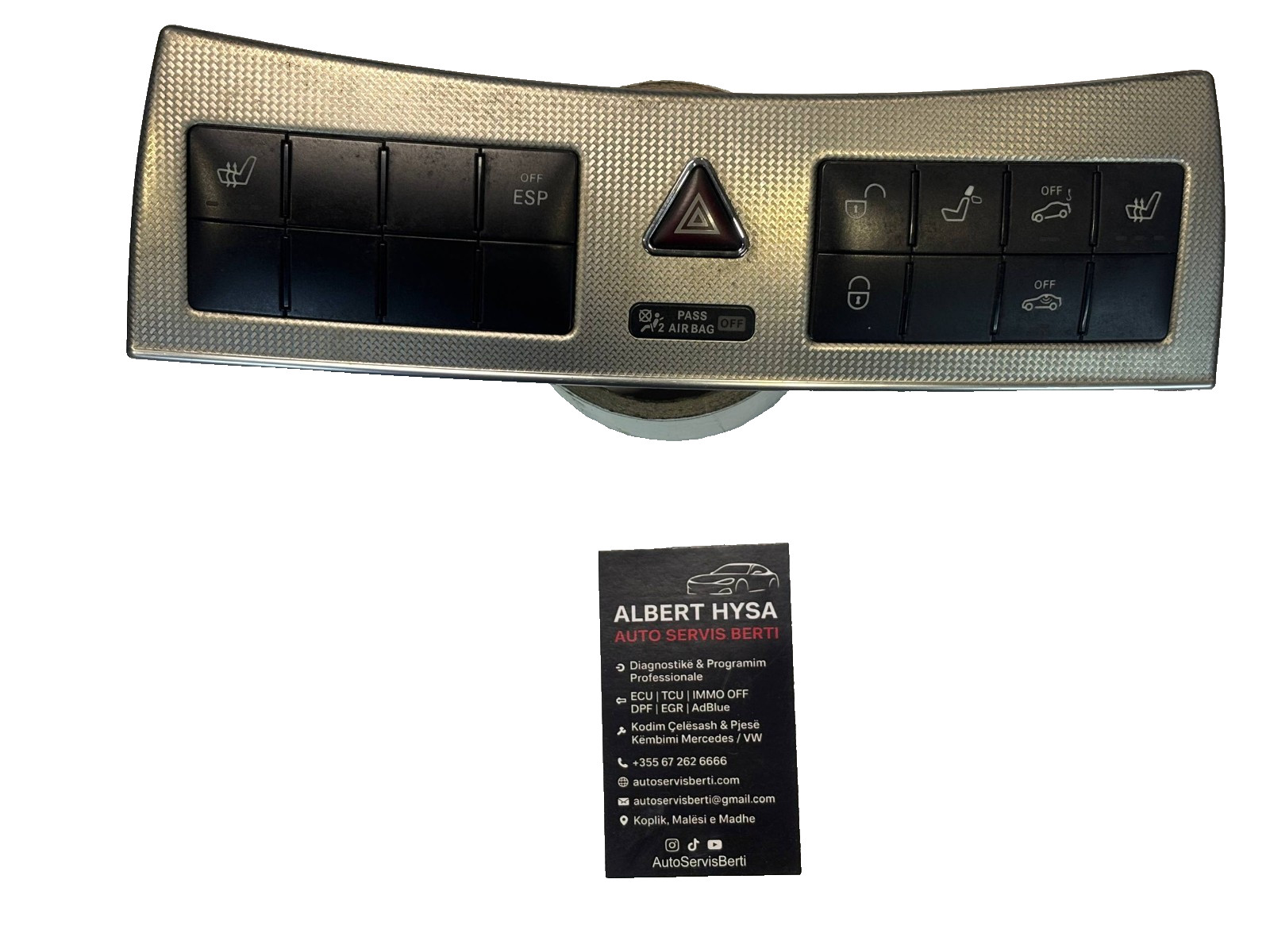 A2096890031 Mercedes W209 CLK Center Dashboard Door Switch