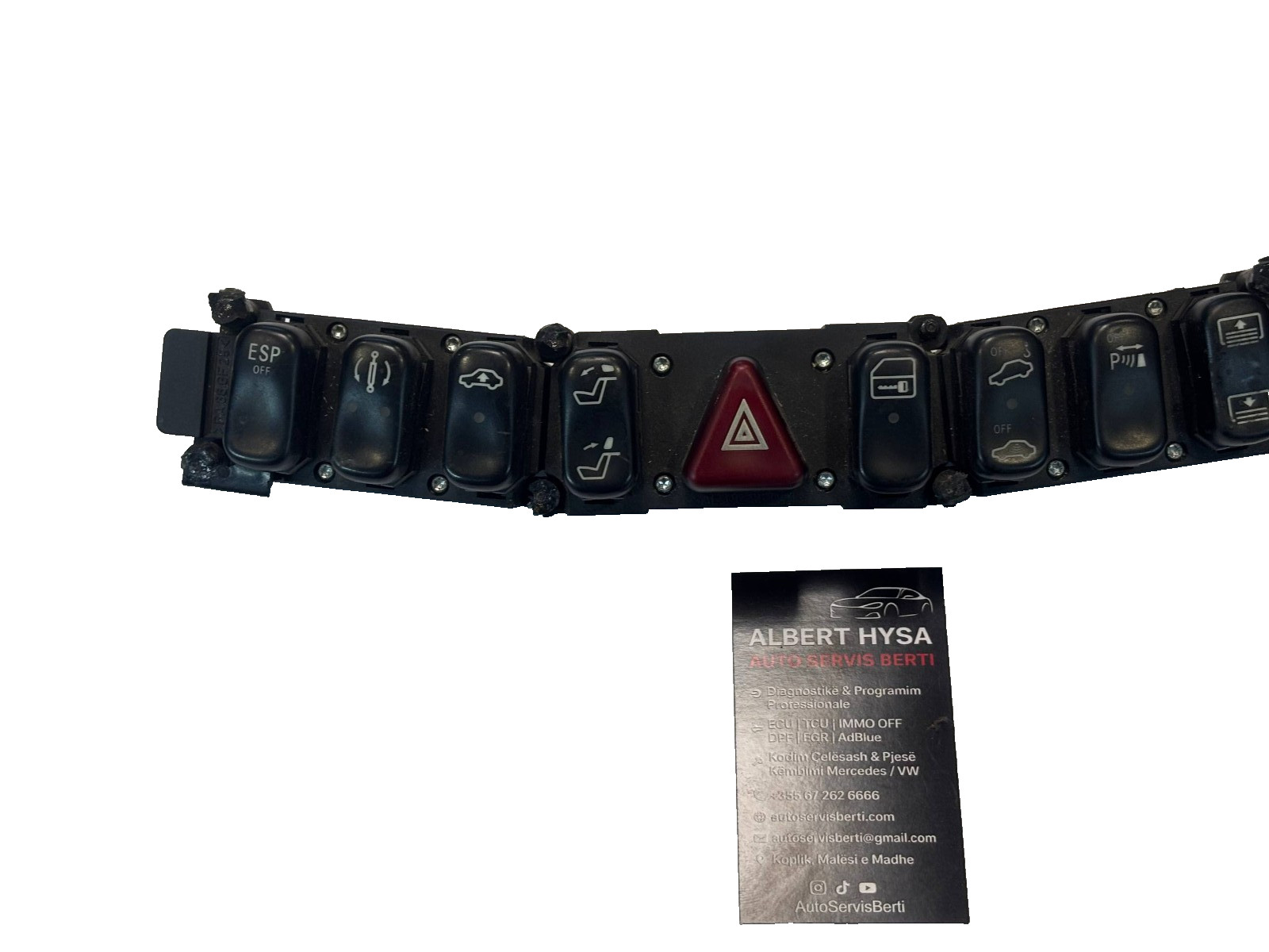 A2208214558 Mercedes W220 ESP Hazard Warning Switch