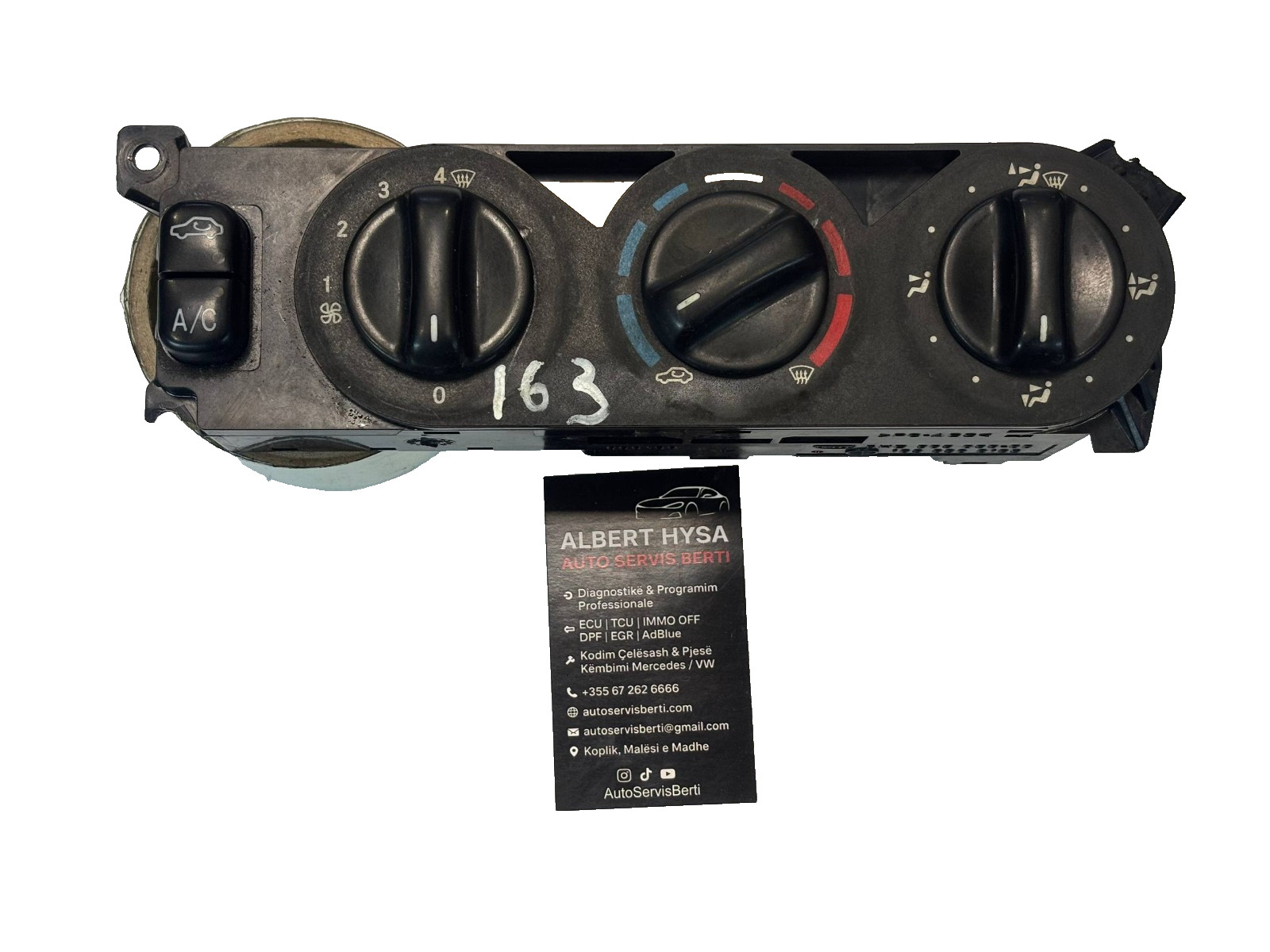 1638300185 Mercedes W163 Temperature Climate Control Unit