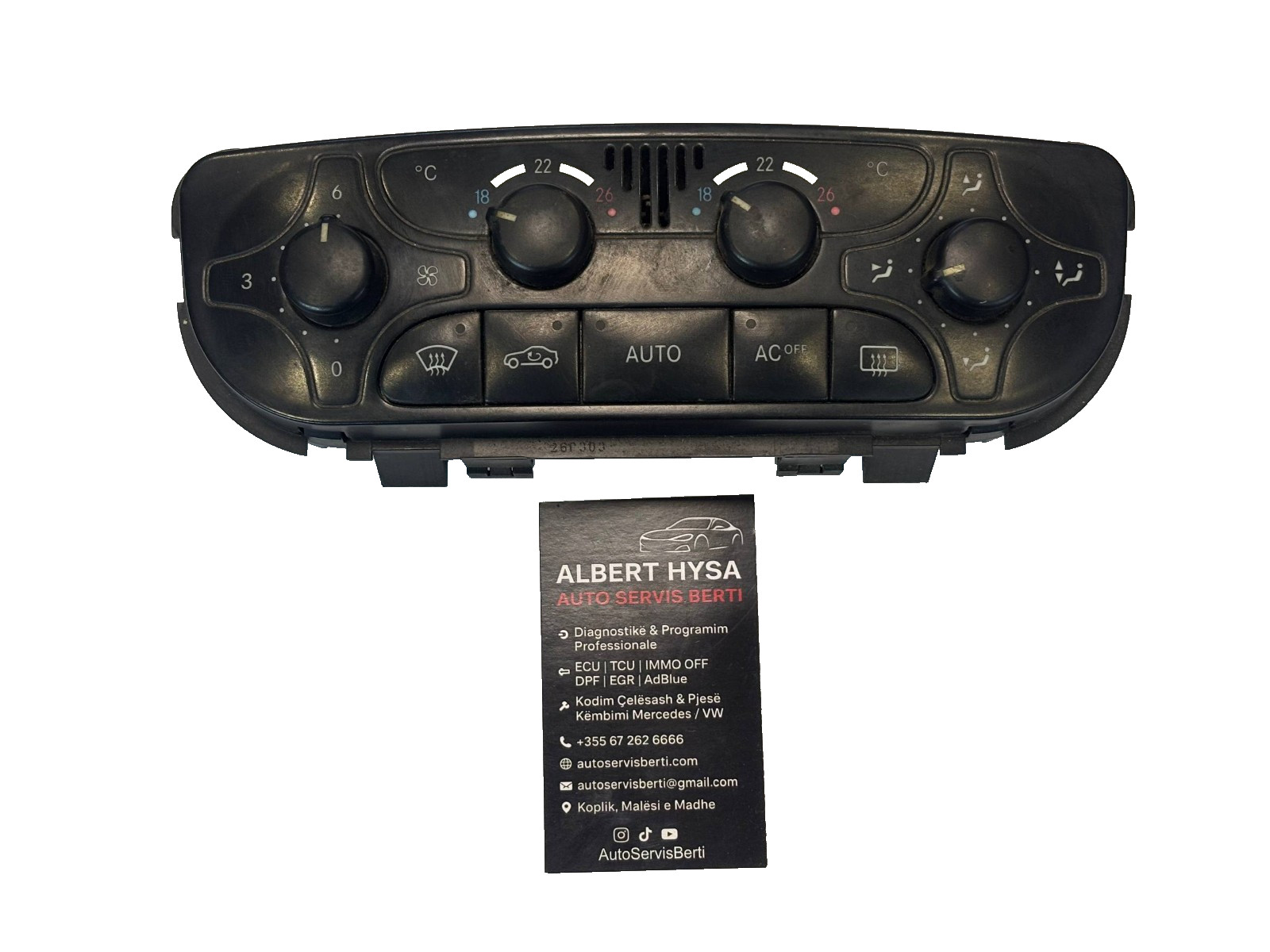 A2098300085 Mercedes W209 CLK Climate Control Panel Heater