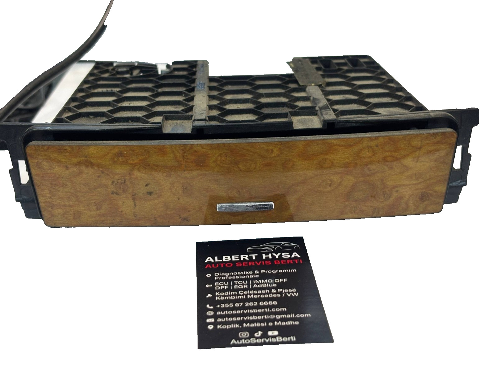 A1646801152 Mercedes W164 Center Console Storage Tray Wood