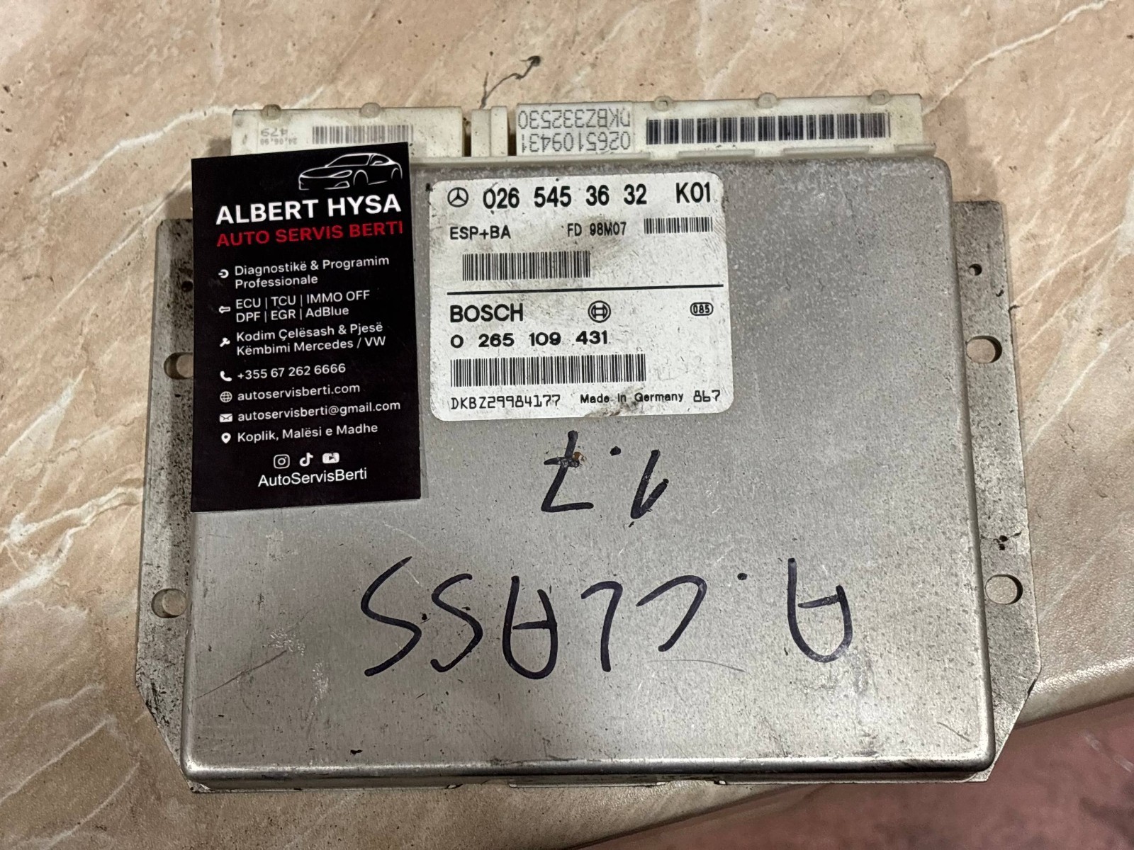 Mercedes Electronic Control Module BOSCH 0265453632 0265109431