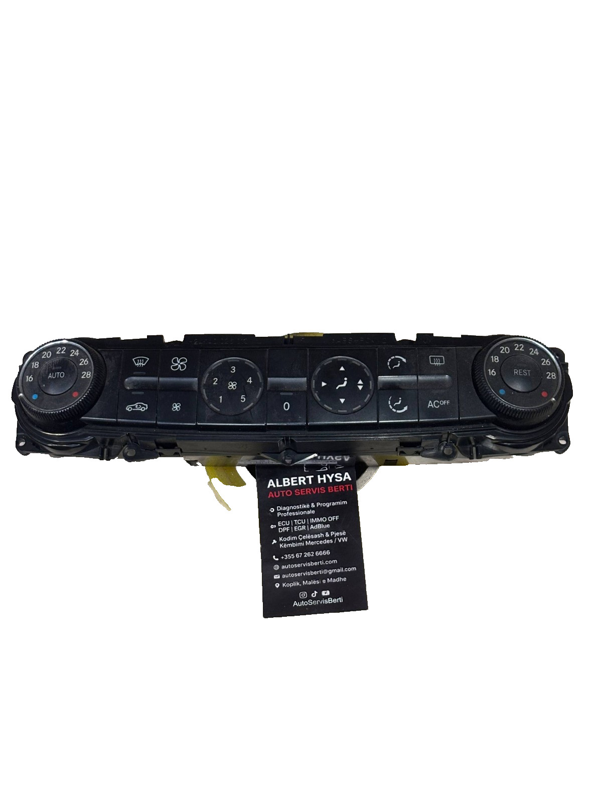 Mercedes-Benz W211 Heater Climate Control Panel 2118300385
