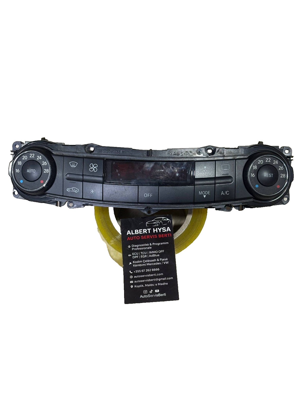 Mercedes-Benz W211 Heater Climate Control Panel 2118300890