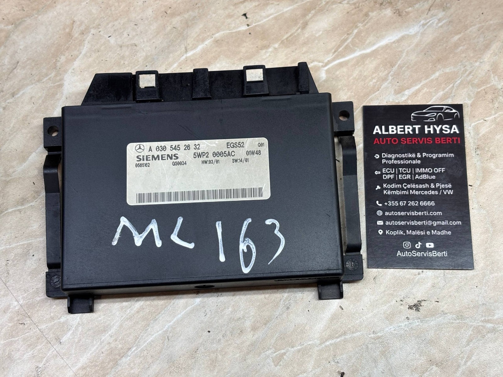 A0305452632 Siemens Control Module EGS52 5WP20005AC OEM