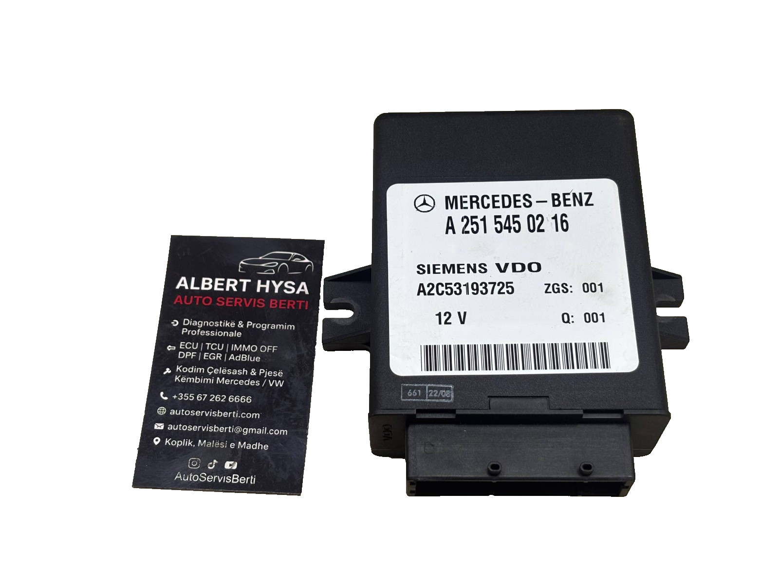 Mercedes W251 Air Suspension Control Module A2515450216 OEM - A2C53193725