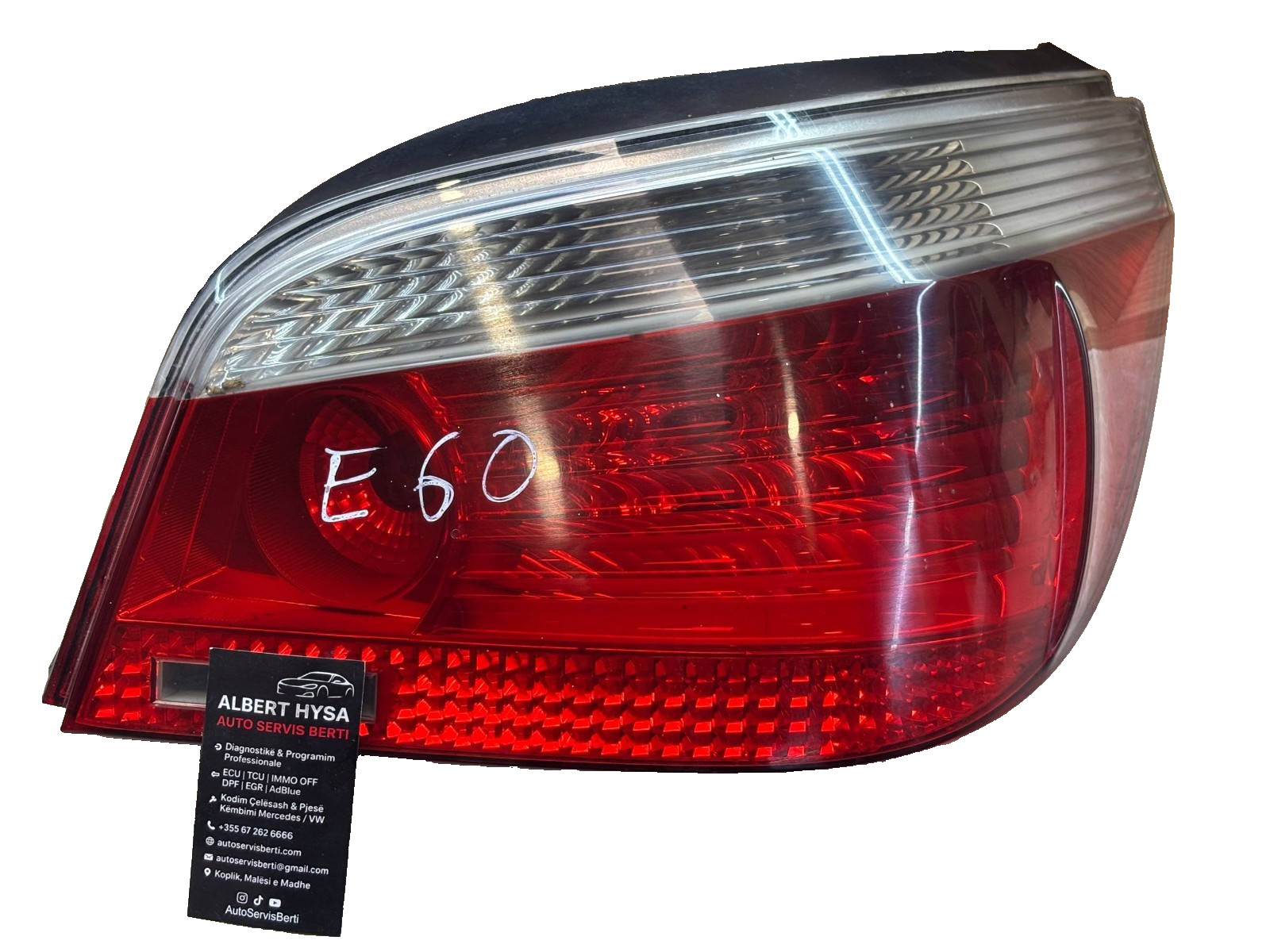 BMW 5 SERIES E60 7165738 REAR bracke tail LIGHT CLUSTER TAILLIGHT DRIVER SIDE