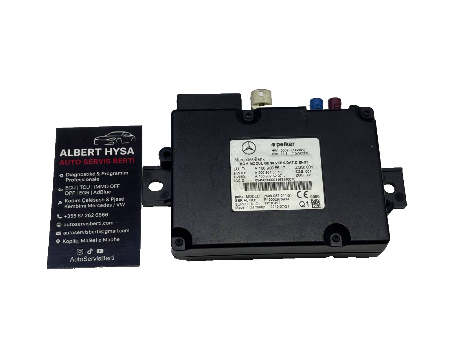 Mercedes-Benz Telematics Control Module A1669005517 ZGS001 OEM Tested
