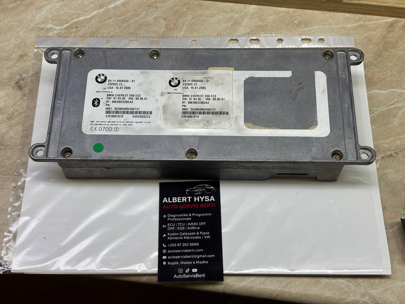 BMW Bluetooth Telematics Control Module 84.11 6956930 01 OEM Tested