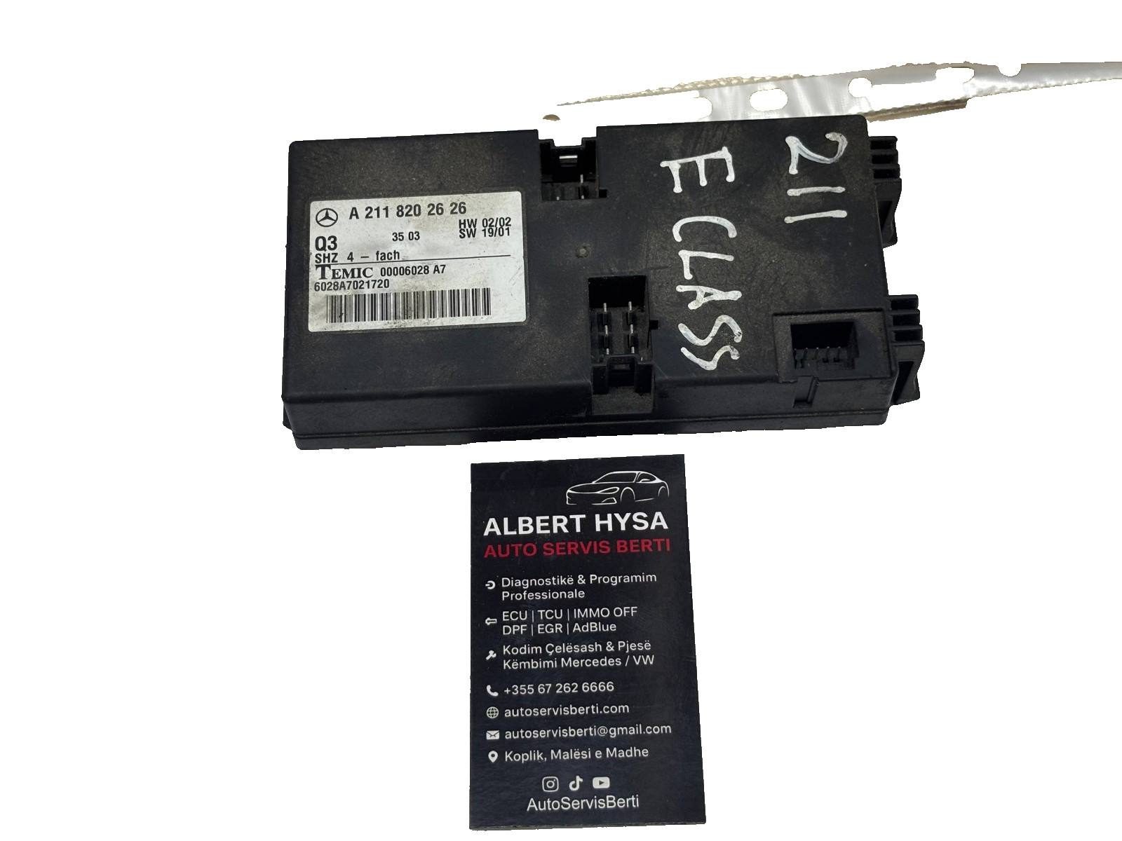 Mercedes-Benz Heated Seat Control Module A2118202626 TEMIC OEM
