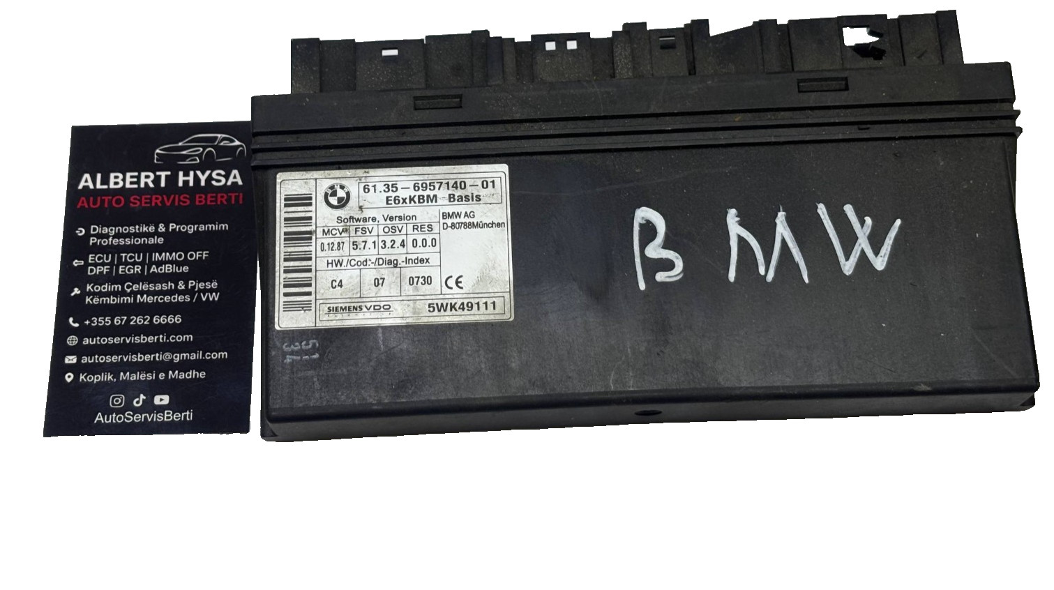 BMW Body Control Module BCM 61356957140 5WK49111 OEM Tested