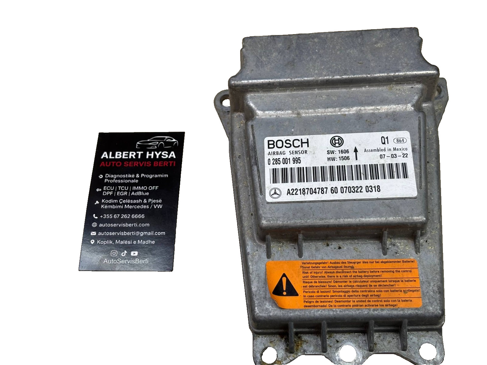 Genuine BOSCH Control Module Mercedes A2218704787 0285001995