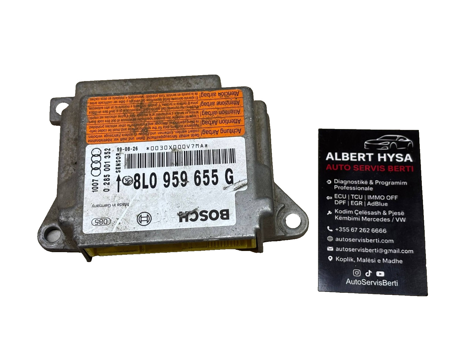 Original BOSCH Control Module Audi VW 8L0959655G 0285001352