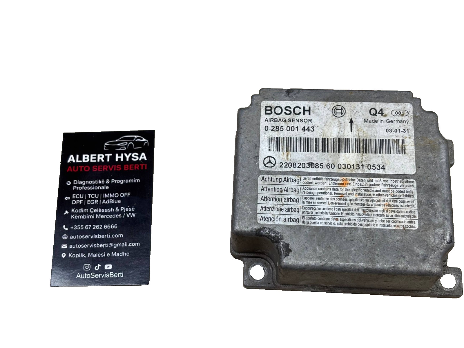 Original BOSCH Control Module Mercedes 2208203085 0285001443