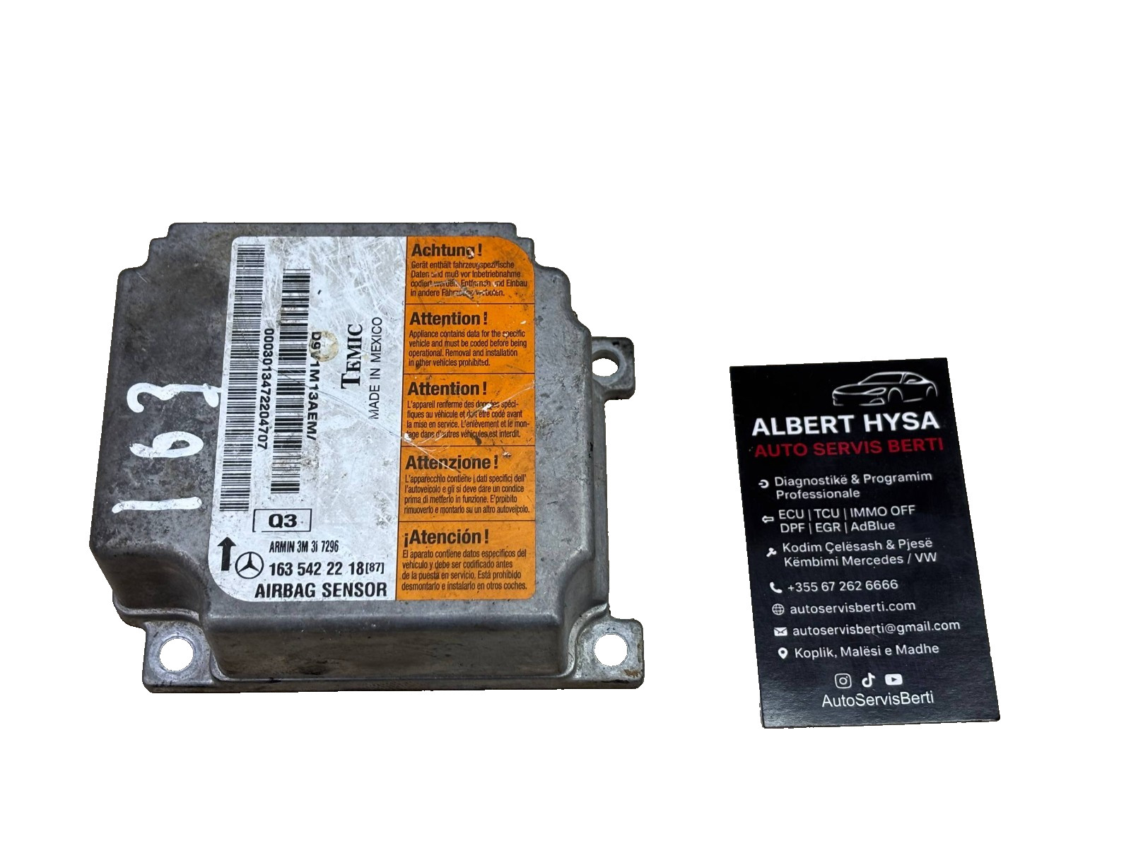 Genuine TEMIC Control Module Mercedes 1635422218