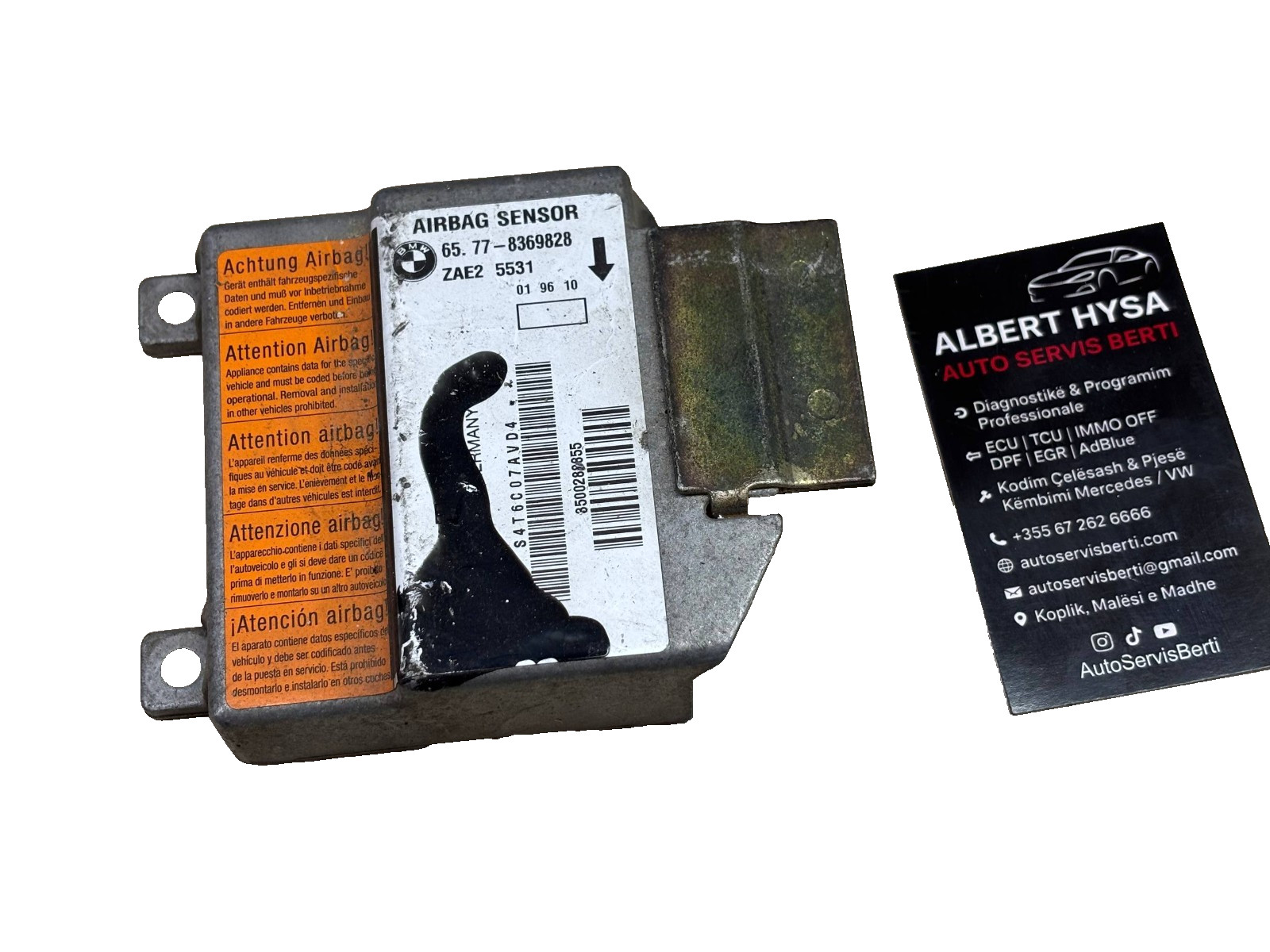 Original BMW Control Module 65.77-8369828 ZAE25531