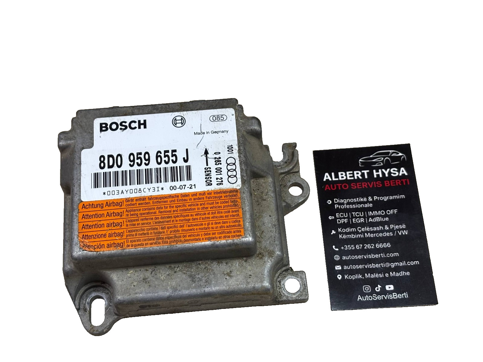 Original BOSCH Control Module Audi VW 8D0959655J 0285001276