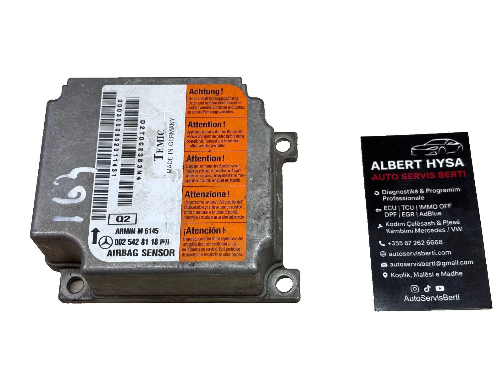 Genuine TEMIC Control Module Mercedes 0025428118
