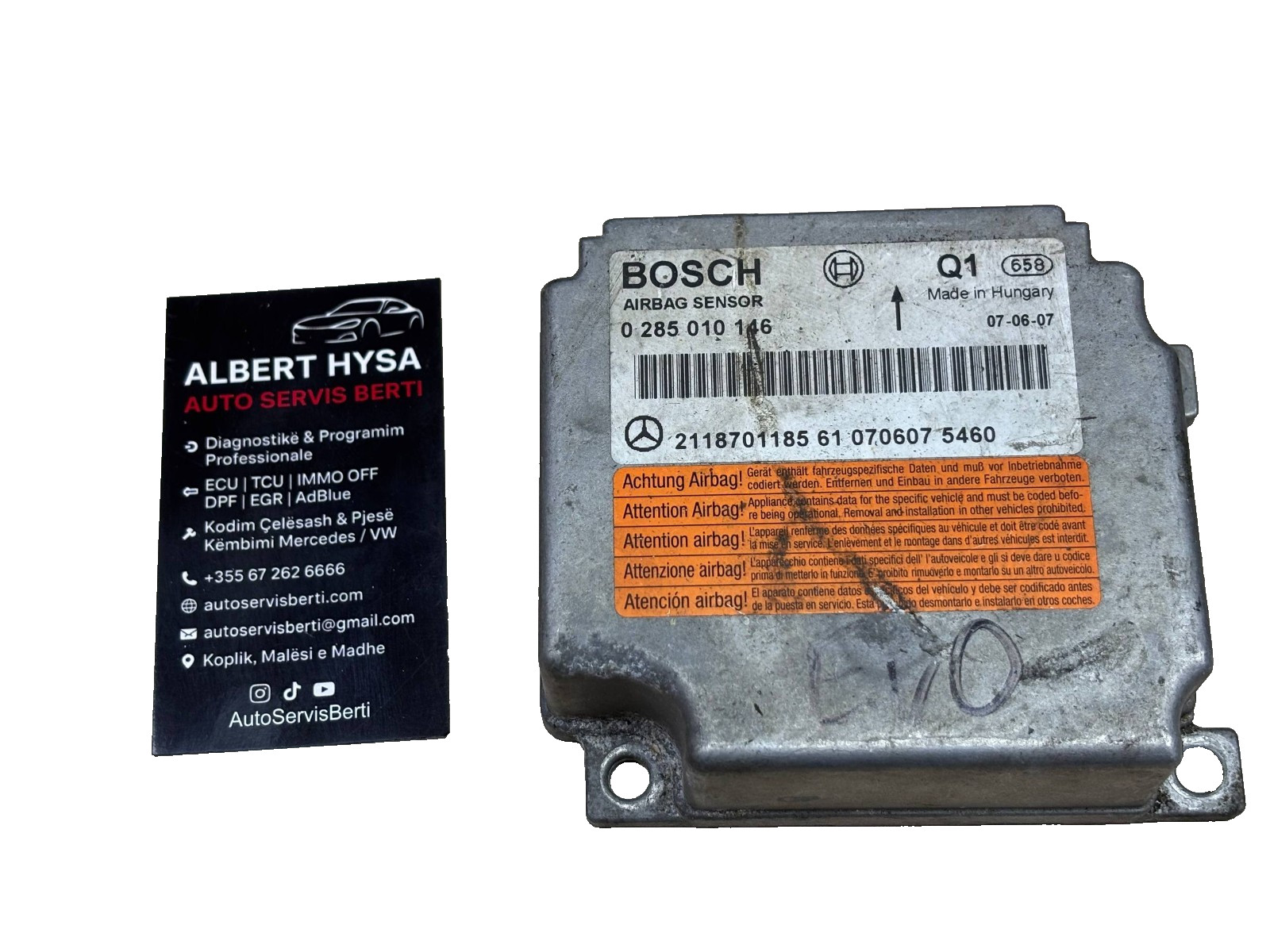 Genuine BOSCH Control Module Mercedes 2118701185 0285010146