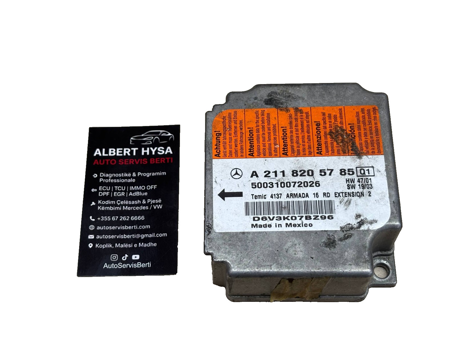 Genuine TEMIC Control Module Mercedes A2118205785
