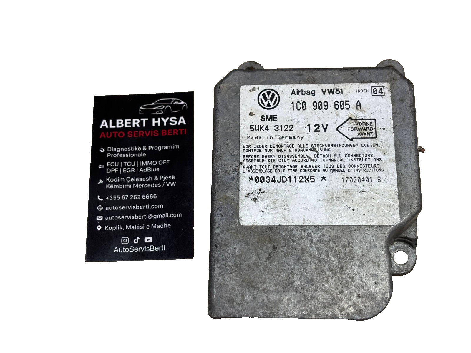Original SME Control Module VW 1C0909605A 5WK43122