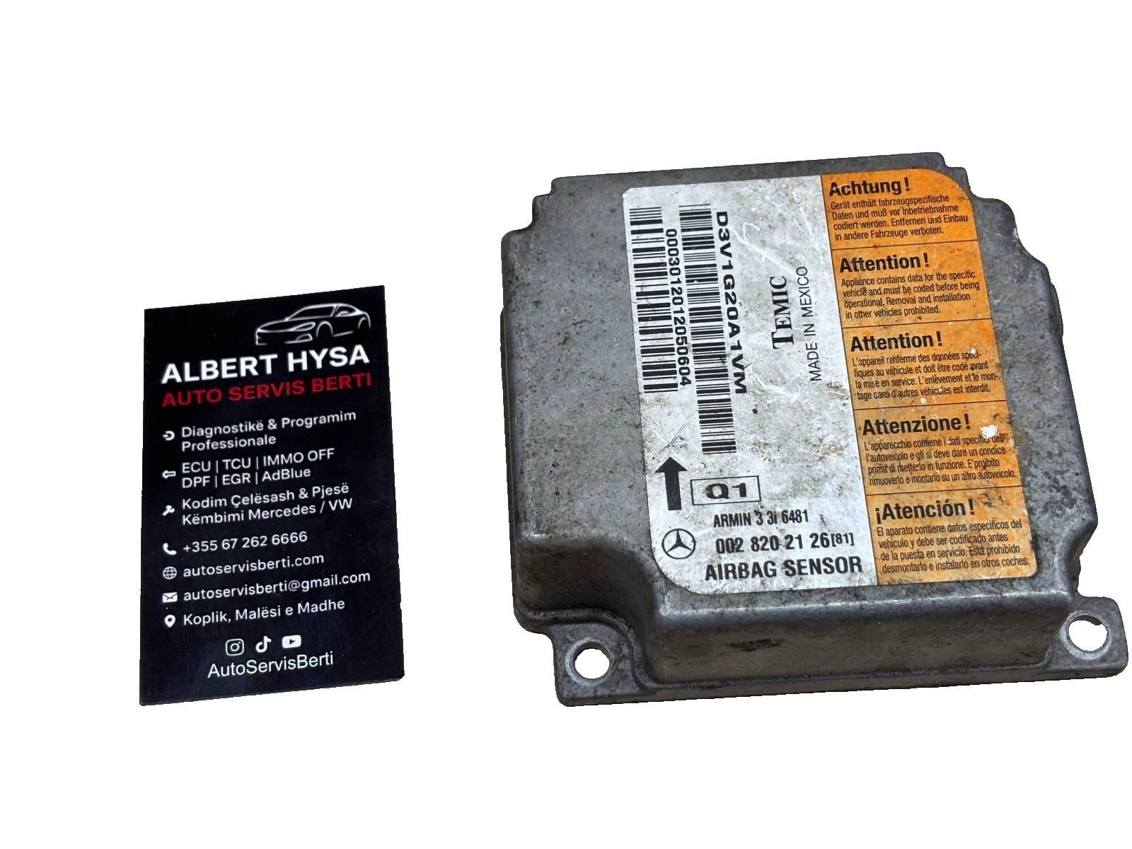 Genuine TEMIC Control Module Mercedes 0028202126