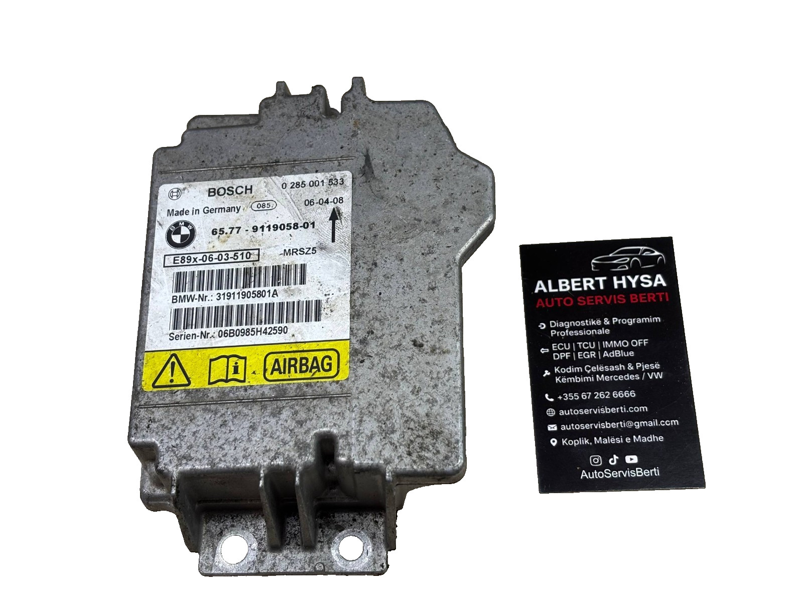 Original BOSCH Control Module BMW 65.77-9119058-01 0285001533