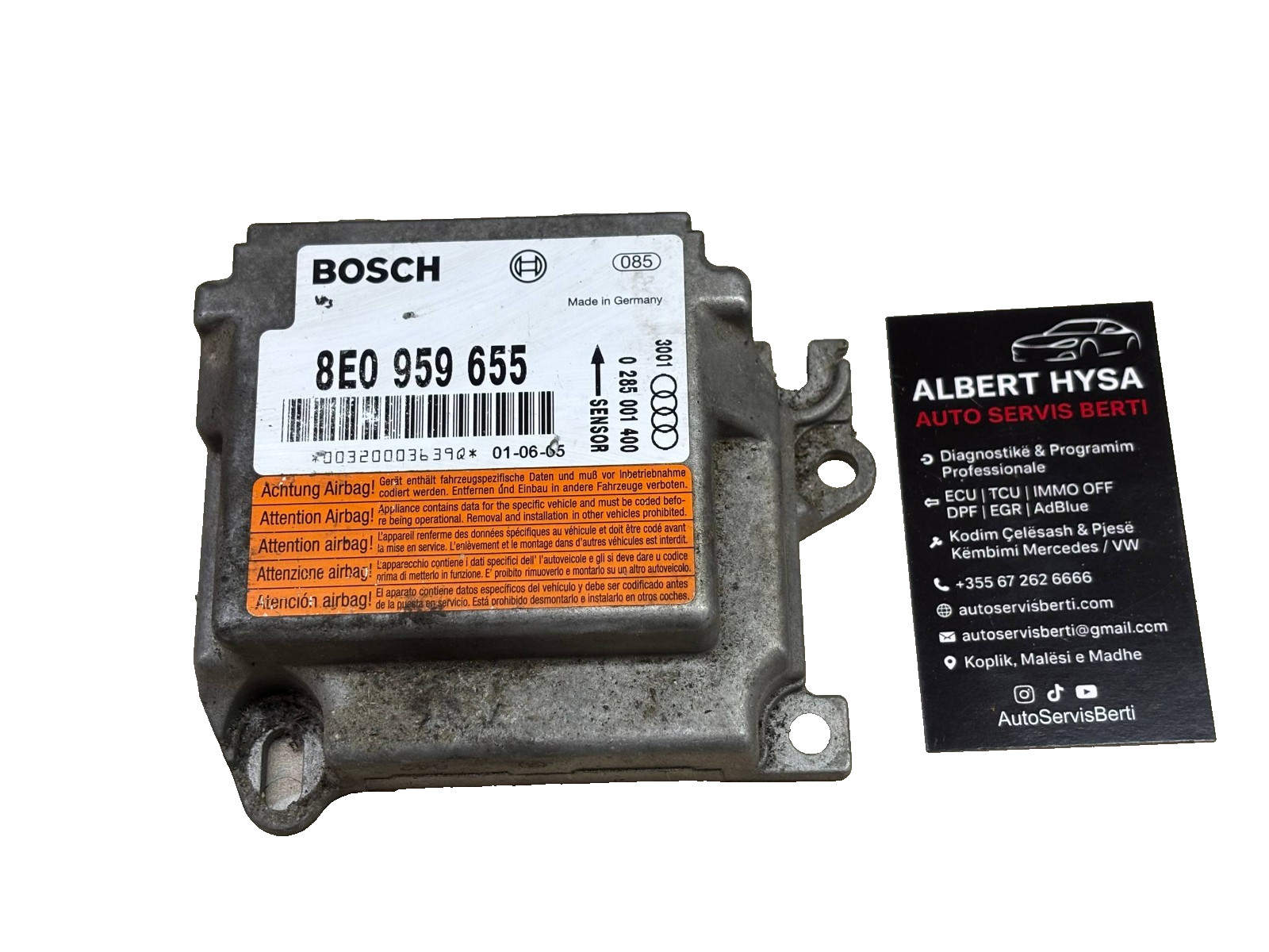 Genuine BOSCH Control Module Audi VW 8E0959655 0285001400