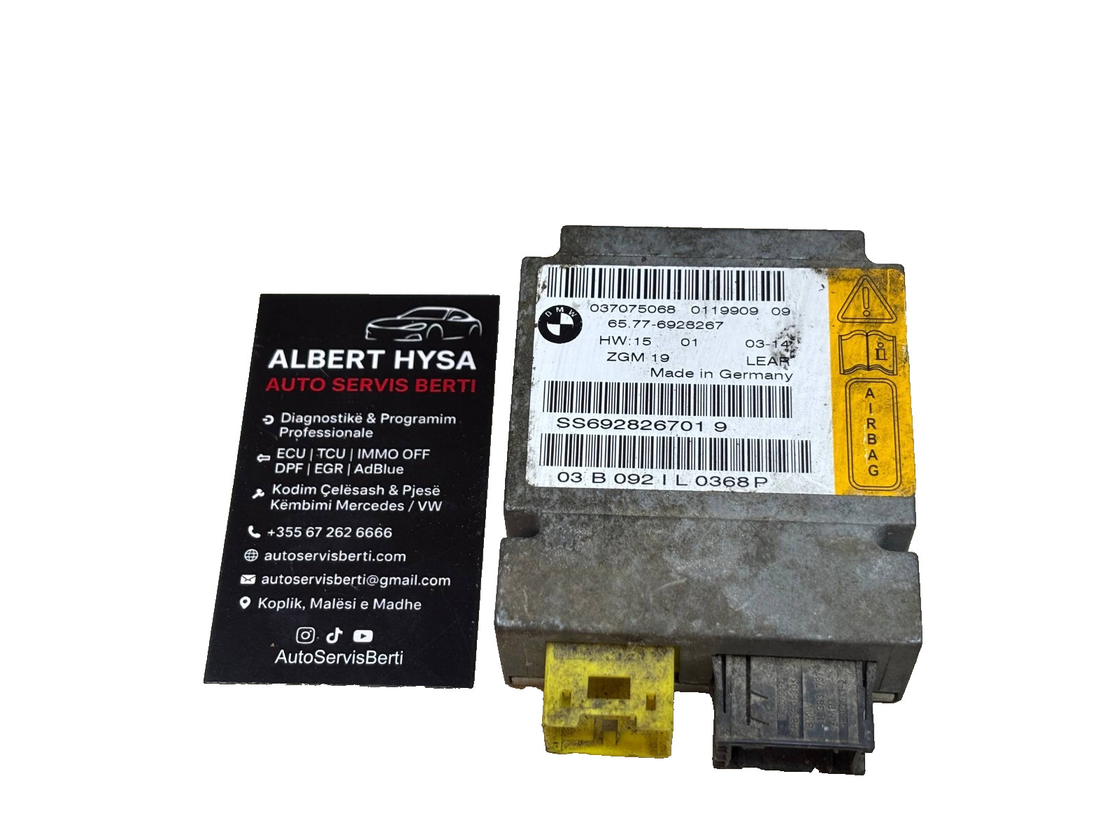 Genuine BMW Control Module 65.77-6928267 037075068