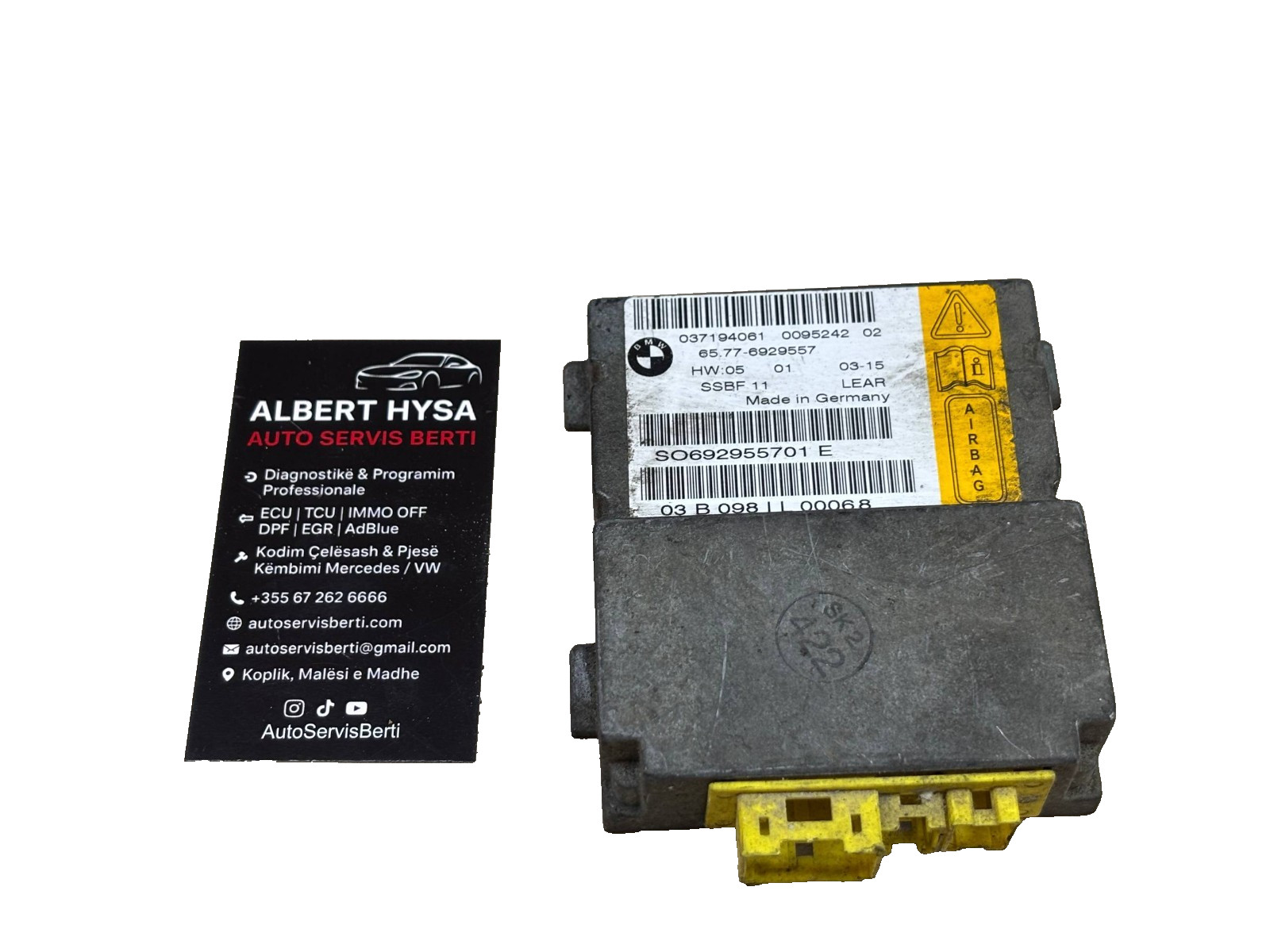 Original BMW Control Module 65.77-6929557 037194061
