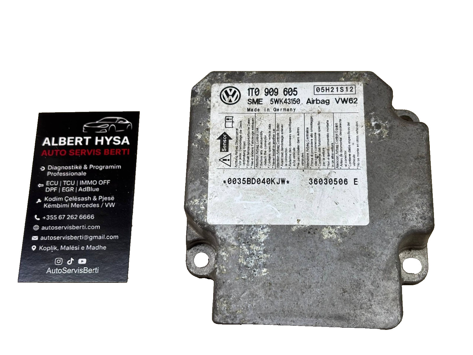 Genuine SME Control Module VW 1T0909605 5WK43150