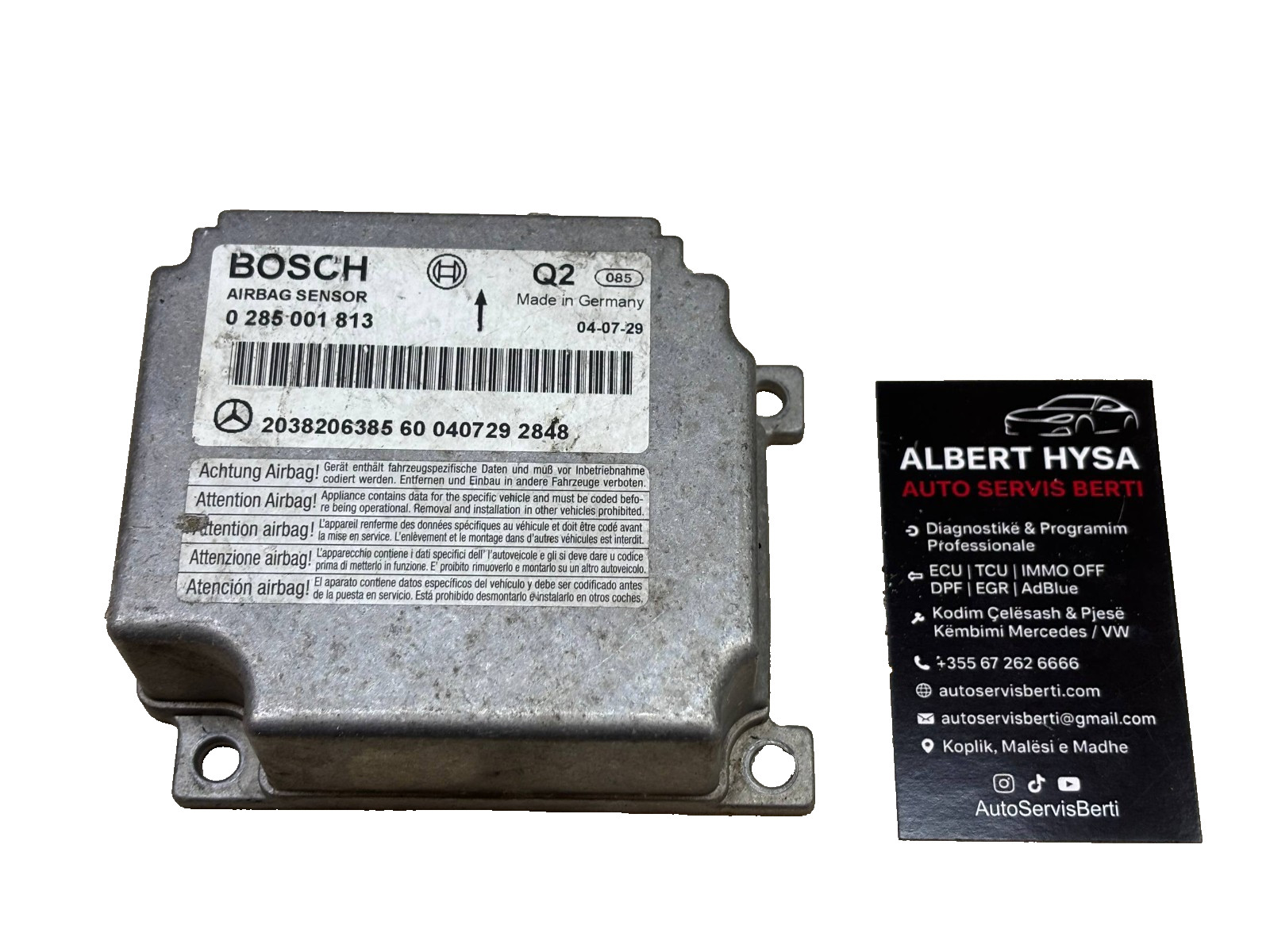 Genuine BOSCH Control Module Mercedes 2038206385 0285001813