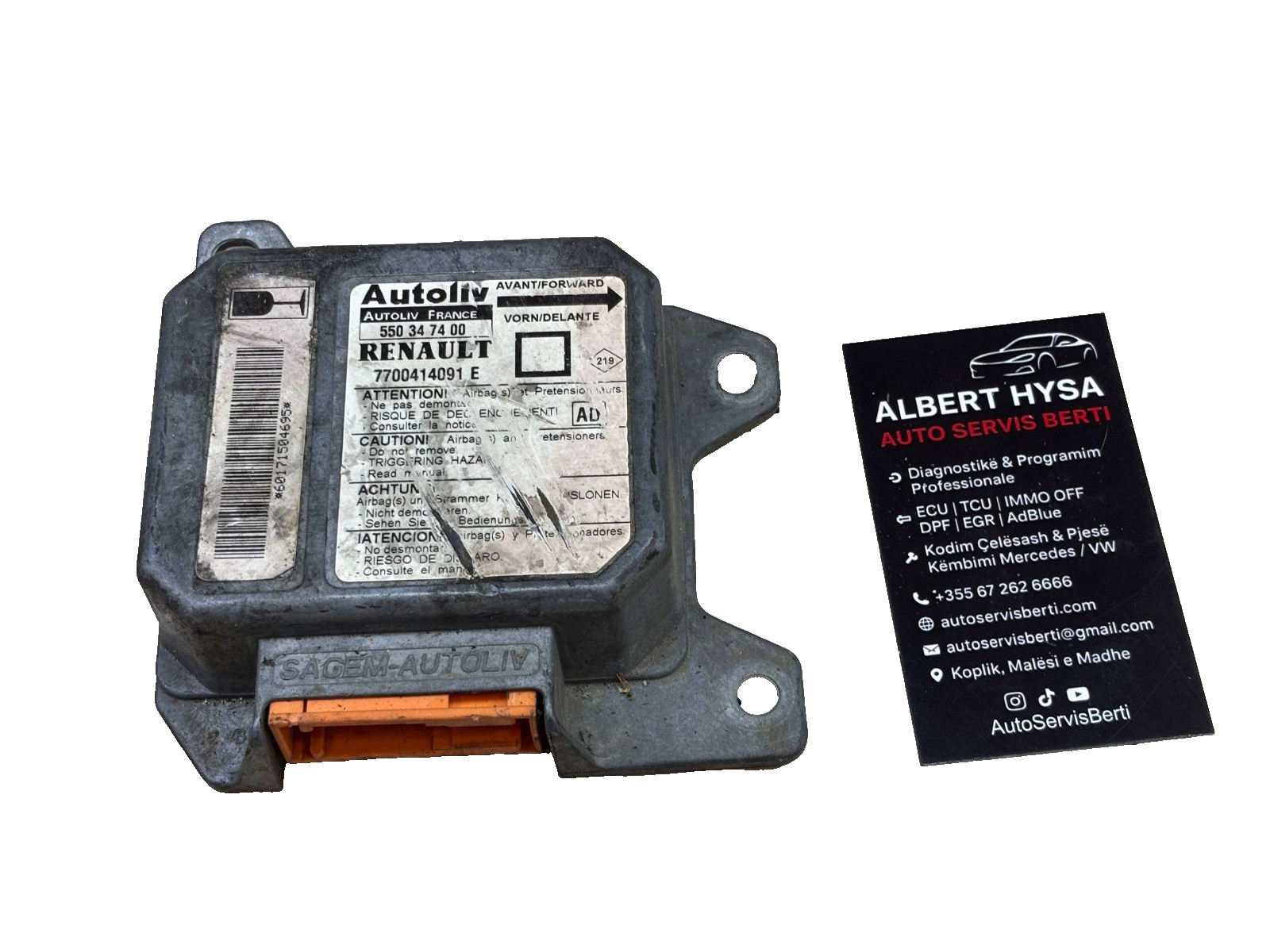 Original AUTOLIV Control Module 550347400 7700414091E