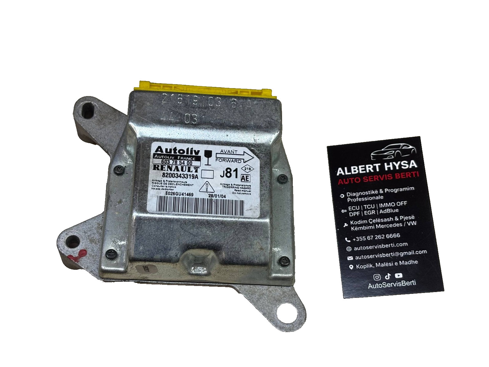 Original AUTOLIV Control Module 603785400 8200343319A