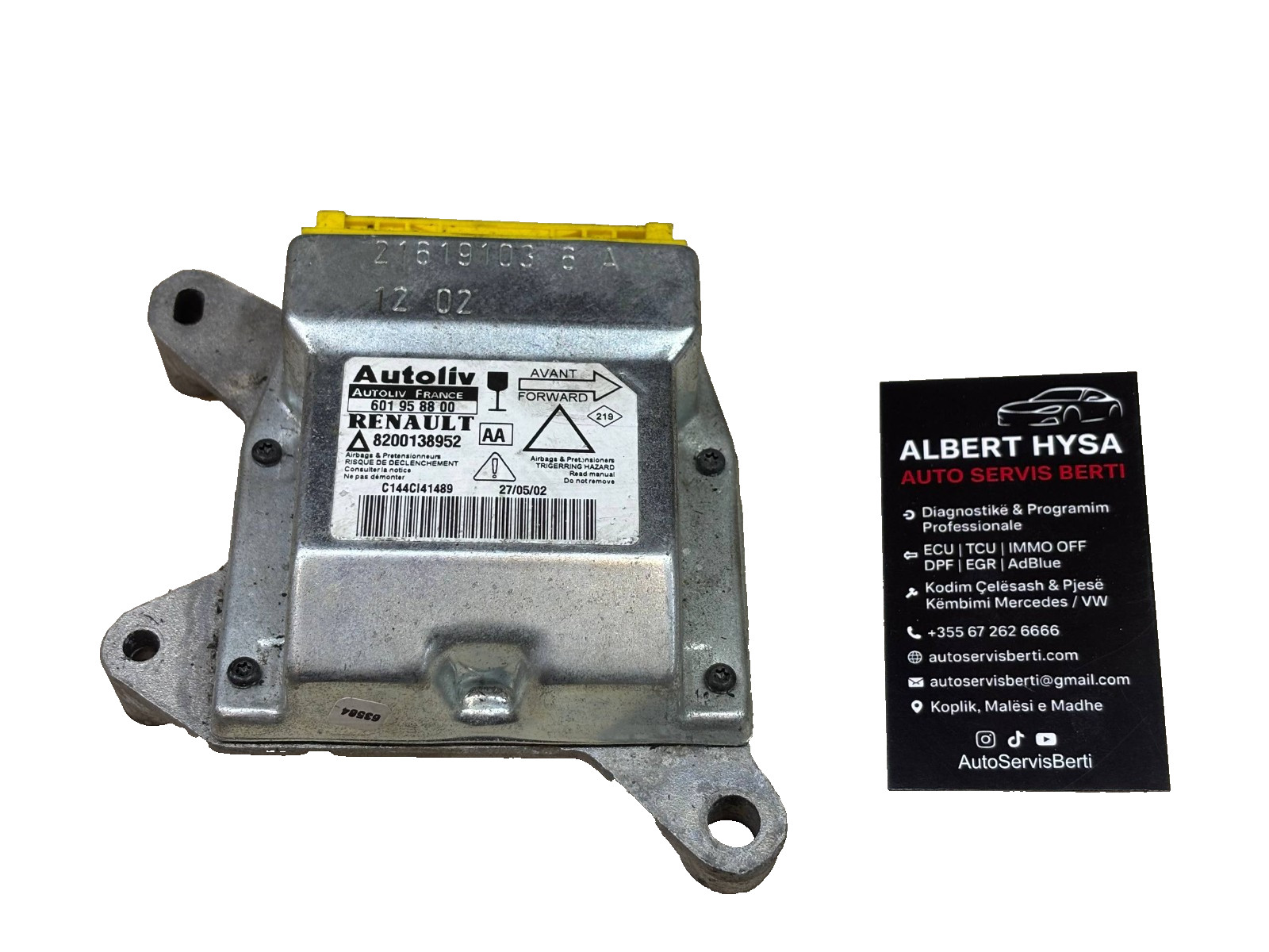 Genuine AUTOLIV Control Module 601968800 8200138952