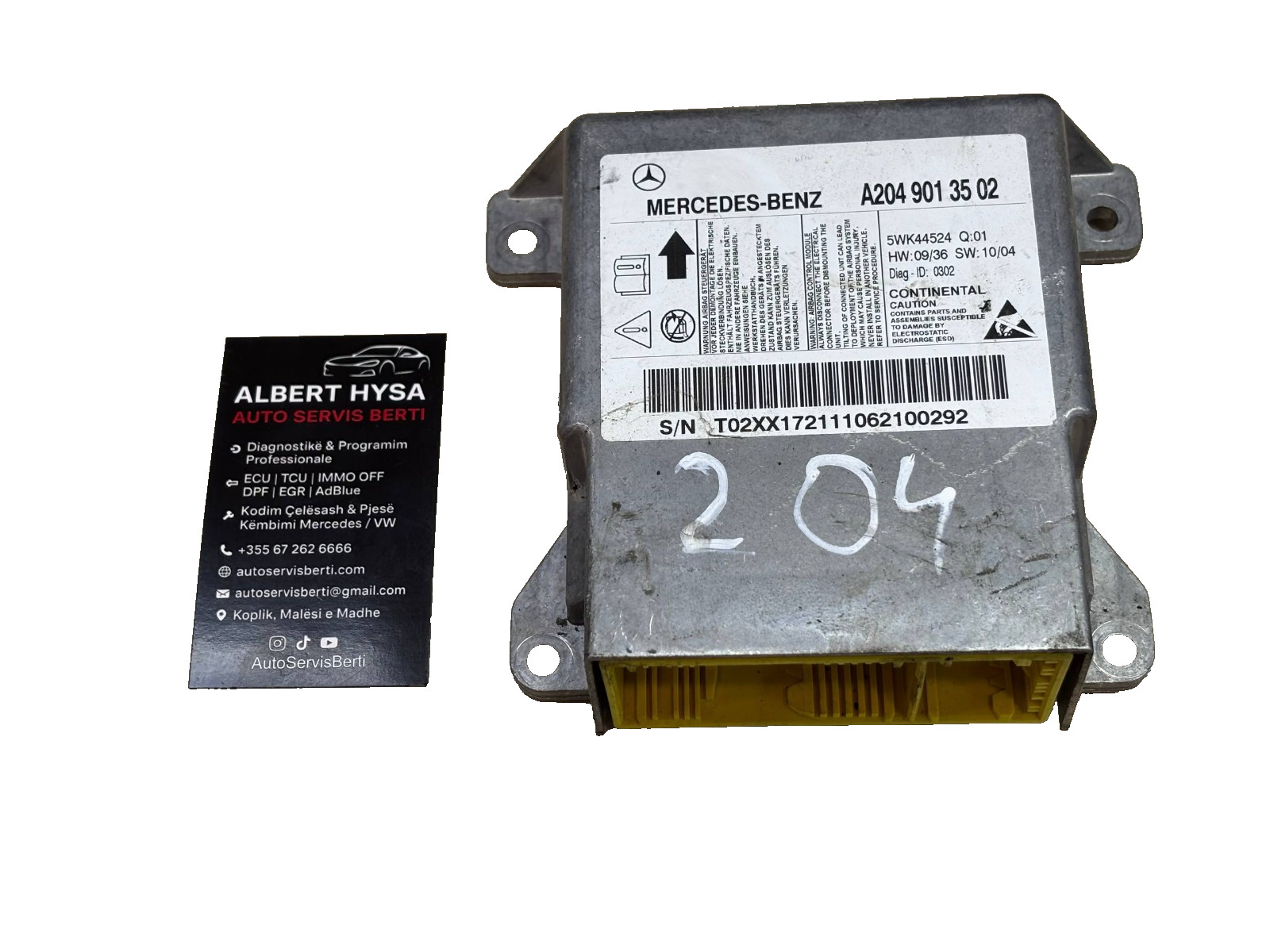 Genuine CONTINENTAL Control Module Mercedes A2049013502 5WK44524