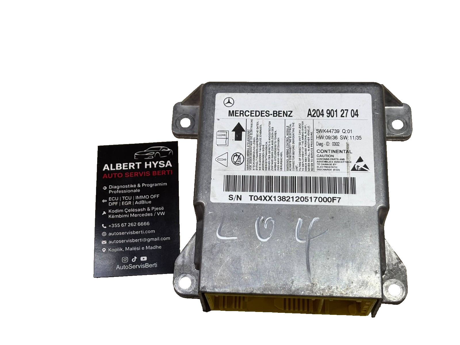 Original CONTINENTAL Control Module Mercedes A2049012704 5WK44739