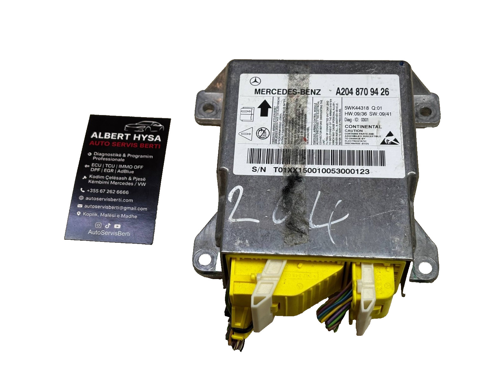 Original CONTINENTAL Control Module Mercedes A2048709426 5WK44318