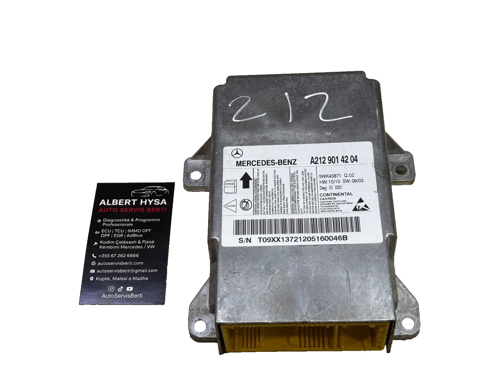 Genuine CONTINENTAL Control Module Mercedes A2129014204 5WK43871