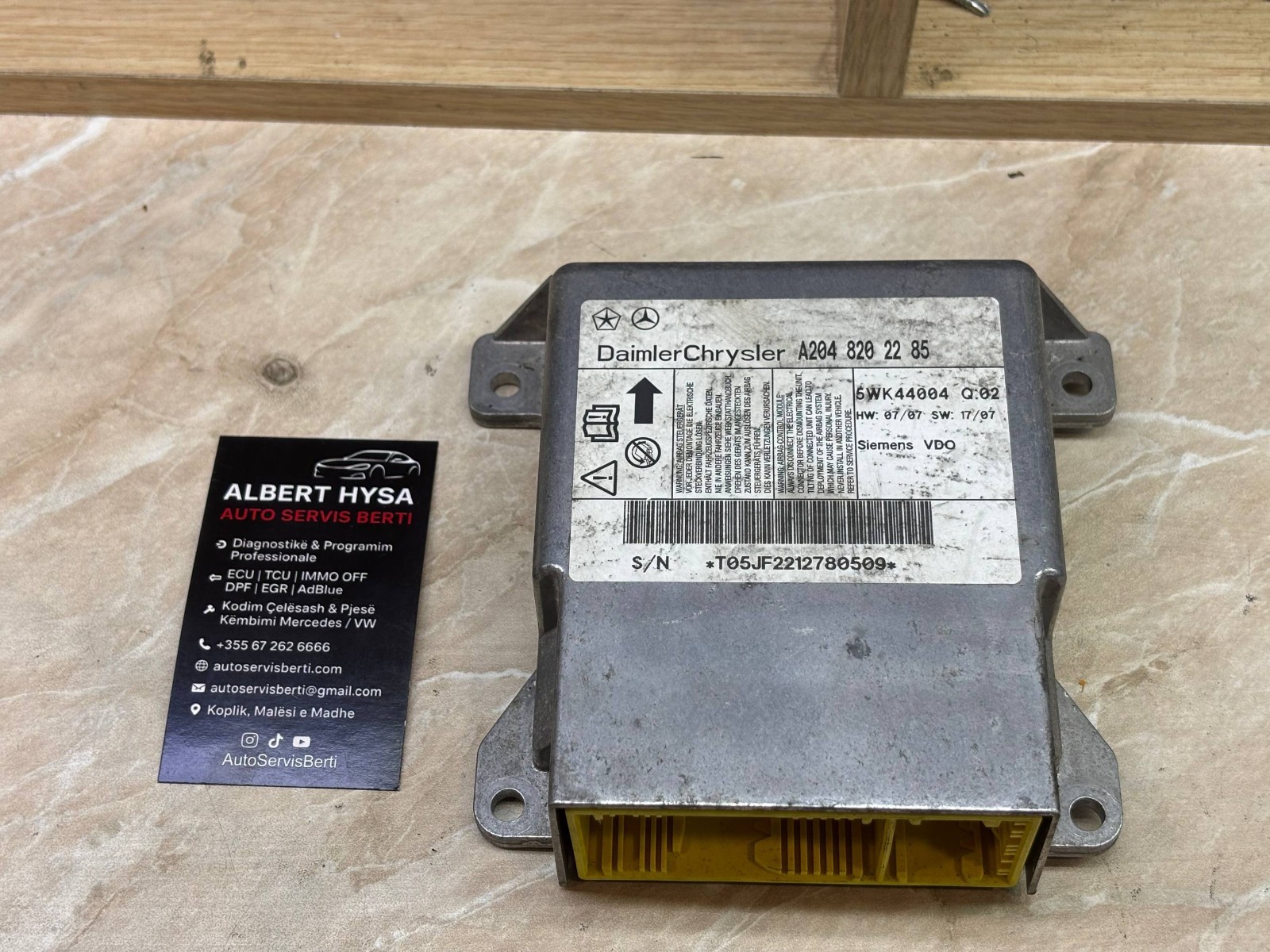 Original CONTINENTAL Control Module Mercedes A2048202285 5WK44004