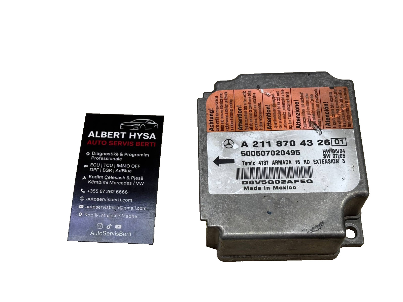 Genuine TEMIC Control Module Mercedes A2118704326