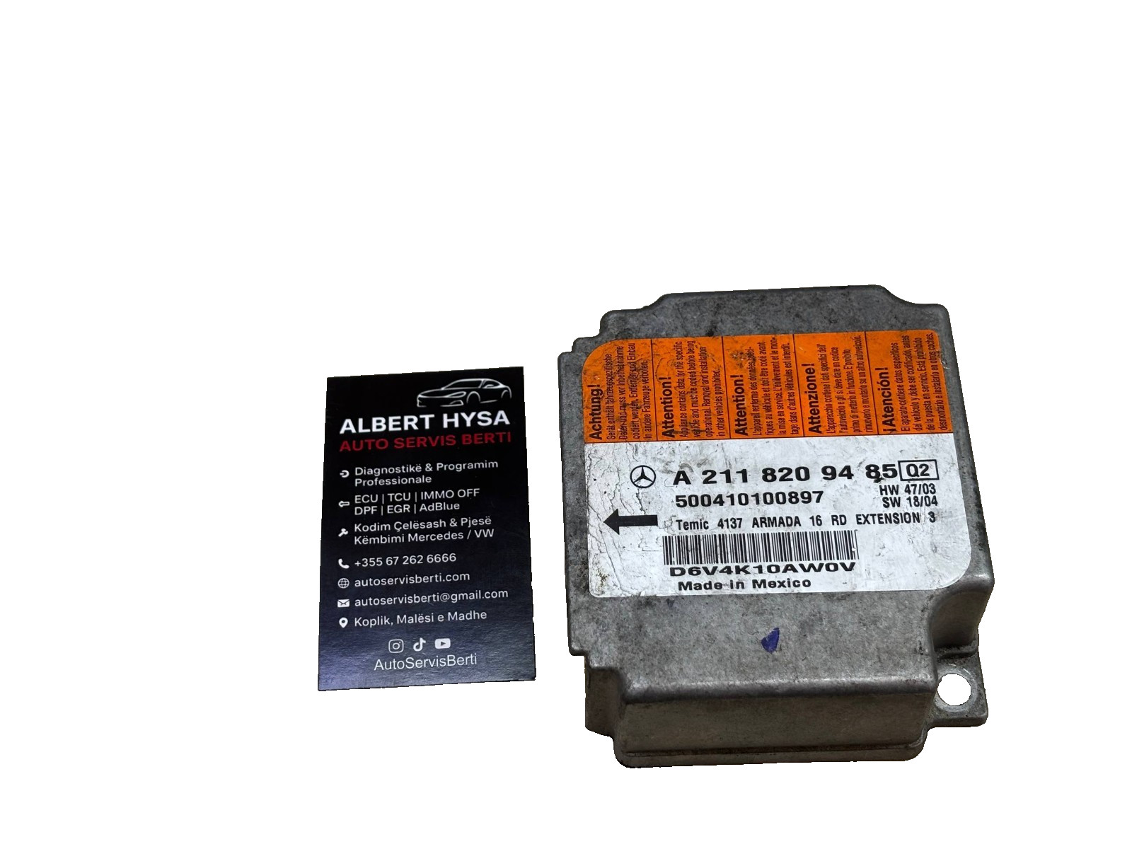 Genuine TEMIC Control Module Mercedes A2118209485